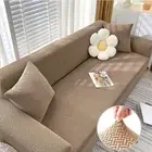 Sofa Cover Anti Slip Elastic Slipcover Jacquard Fabric Couch Cover 1/2/3/4 Seat