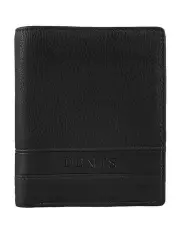 [Dents] Pebble Grain Leather Bifold Wallet with RFID Blocking and Zipped Pocket in Black