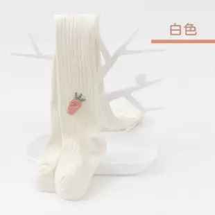 兒童紅蘿蔔造型褲襪 白色-XL
