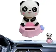Solar Dancing Toys, Cute Dancing Panda Doll Figure, Dashboard Dancing Doll, Swinging Car Decoration Ornaments, Car Interior Ornament, Shaking Head Toy for Car Desk Bedroom