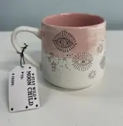 Celestial Gold Pink Fjord Coffee Mug NEW with tags (Not microwaveable)