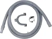 IBBAH Universal 2.5m Flexible Replacement Hose with Connector (19mm / 21mm) Extension for Washing Machines & Dishwasher Drain Hose