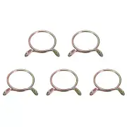 Fuel Line Hose Clips, 5Pcs 40mm 304 Stainless Steel Tubing Spring Clamps Zinc