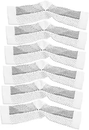 [OHPHCALL] 3 Pairs Foot-protecting Compression Socks Athletic Socks Compression Sleeve for Ankle Pressure Socks Compression Socks Open Toe Sports Socks Compression Ankle Socks Polyester White