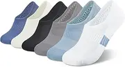 [Marchare] Women No Show Socks Low Cut Invisible Cushioned Socks Ankle Athletic Socks For Women With Grips