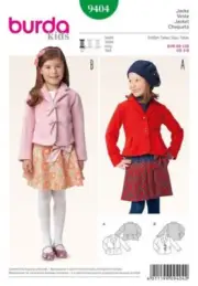 B32 BURDA 9404: GIRL'S JACKET SIZE 3-8 SEWING PATTERN