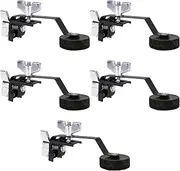 BQLZR Black Felt Clamp-on Tone Control Silencer for 12" 14" 16" Snare Drum Pack of 5
