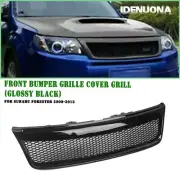 Gloss Black Front Bumper Upper Grille Insect Proof For Subaru Forester 09-13 10 (for: Subaru)