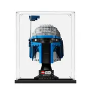 Acrylic Display Case for LEGO 75408 Star Wars Jango Fett Helmet Figure Storage Box Dust Proof Glue Free