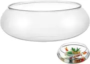 Transparent Desktop Fish Tank Aquarium for Goldfish Plants Durable Office Accessory Stylish Home Decoration for