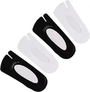 [SAFIGLE] 2 Pairs Sock Mens Slippers Mens Summer Slippers Slippers Zapatilla De Mujer Hair Scarf for Women Comfy Slippers Toe Topper Cat Watch Footwear White Women's Split Toes Nylon