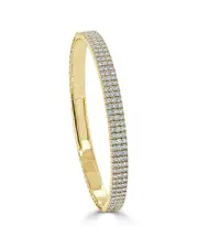 Sabrina Designs 14K 3.40 ct. tw. Diamond Flexible Stackable Bangle Bracelet