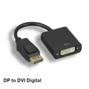 KNTK DisplayPort 1.2 to DVI Digital Adapter w/ Latch 1080P for PC Mac Monitor