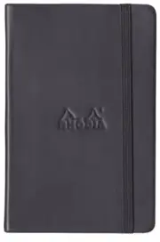 Rhodia (R118769) 5 1/2" x 8 1/4" Webnotebook (Dot Grid Paper) w/Black Cover
