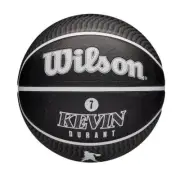 Wilson KD Kevin Durant Player Icon Size 7 Basketball Blk/Wht BALL COMES INFLATED