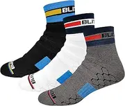[BLITZSOX] Hi-Tech Performance Athletic Quarter Socks for Men Women (Running, Workouts & Fitness Training), Pack of 3