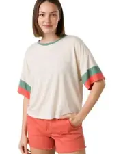 prAna Cozy Up Skywalk Tee Women's Shirt, Canvas, Large
