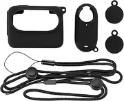 VGOL Silicone Protective Case Silicone Protective Cover Kit Action Camera Protective Case Compatible with Insta360 GO 3 Action Camera Protector Accessory, Black