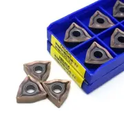 10PCS Carbide Inserts Lathe CNC External Cutter WNMG080408 WNMG080404 EF YBG205
