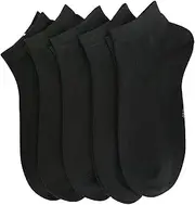 [LQALYNLQ] Bamboo Ankle Socks Women Ankle Length Athletic Thin Sock Odor Resistant Softy Low Cut Sock 5 Pair