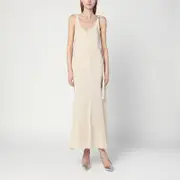 [Sportmax] Ivory dress with adjustable strap 40 IT White