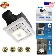 Modern Exhaust Fan with Bluetooth Speaker & LED Light - Efficient 70 CFM 2 Sones