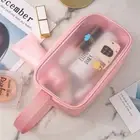 Handle Bath Storage Transparent Cosmetic Bag Make up Case Travel Storage Bag