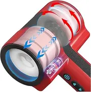 Male Masturbator Adult Sex Toys for Men - Dual-Sleeve Automatic Thrusting Rotating Vibrating Blowjob Sex Machine Sex Toy Stroker Penis Vibrator, Hands Free Masturbators Pocket Pussy for Men