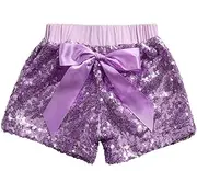 [Cilucu] Baby Girls Shorts Toddler Sequin Shorts Sparkles on Both Sides