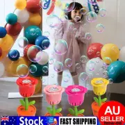 Automatic Flower Bubble Machine,Sunflower Bubble Makers Bubble Toys With Music⊙