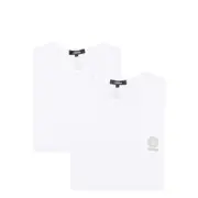 [Versace Underwear] Versace Underwear Logo-print Cotton T-shirts (pack Of Two) VI NUMERIC WHITE