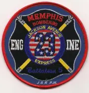 Memphis Engine 23 "Bomberos", Tennessee (4" round size) fire patch