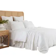 White Cotton Cellular Blanket