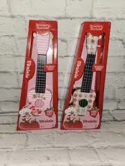 NEW IN BOX STRAWBERRY SHORTCAKE PINK UKULELE TOY Bundle Of 2