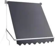 Outdoor Blinds, 1.8 X 2.1M Privacy Screen Window Blind Retractable Pivot Arm Awn
