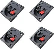 TAODAN 4PCS Square 57mm Speaker Box Terminal Cups Spring Subwoofer Box Terminal Lug Connector for Subwoofer Box Small Speaker Surround Box Small Bookshelf Box
