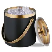 Ice Bucket, Stainless Steel, -Walled, Ice Bucket with Lid & Handle, 2 L, 4061