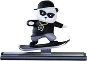Car Temporary Parking Card Plate,Number Plate Card for Temporary Automobile Parking | Fun Skating Bear Parking Number Plate for