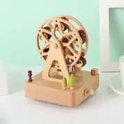 Wooden Ferris Wheel Music Box Wind-up 50 Tunes Option Christmas Birthday Gift