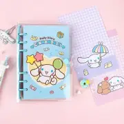 Cinnamoroll 6 Ring Planner with Charm Planner Diary Lined Journal for Girl