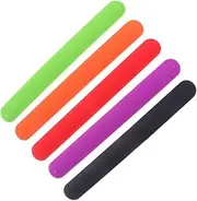BCOATH 10PCS Colorful Silicone Slap Bracelets for Flexible Patted Wrist Bands for Boys for Parties and Fun Activities Mixed Colors