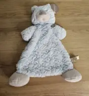 Demdaco Baby Bear Blue Lovey Security Blanket Rattle 2020 13" NWTs