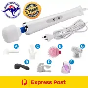 Magic Wand Corded Massager 240V AU Vibrator Plus Attachments for HITACHI Lovers