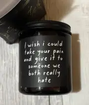 All Natural Soy Wax Hand-poured, Cotton Wick Candle - Lavender - Get Well Soon