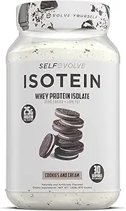 Isotein Isolate Protein Powder Supplement - 25g Protein per Scoop (Cookies and Cream, 2lb)