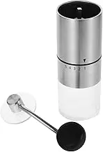 1Pc Manual Hand Crank Grinding Machine for Beans and Pills Portable Stainless Steel Mill for Camping and Travel Effortless Grinding with Lid