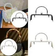 Metal Purse Frame Wallet Accessories Iron Rectangle Clutch Frame Handle Clasp