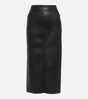 [Stouls] Stouls Taylor leather midi skirt AU 14 black