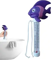 Swimming Pool Temp Gauge - Cute Indoor Temperature Meter,Pool Floating Easy Read Temp Gauge for Cold Plunge Hot Tub Ice Bath SPA Aquarium Pond