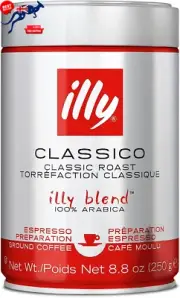 illy Classico Espresso, 250g - 100% Arabica, Medium Roast